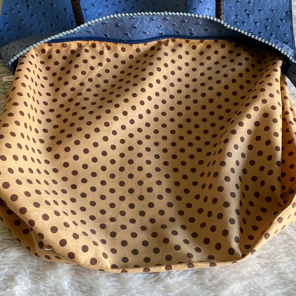 Sale! 🛍️Ostrich Embossed Azure Tote - Picture 12 of 15